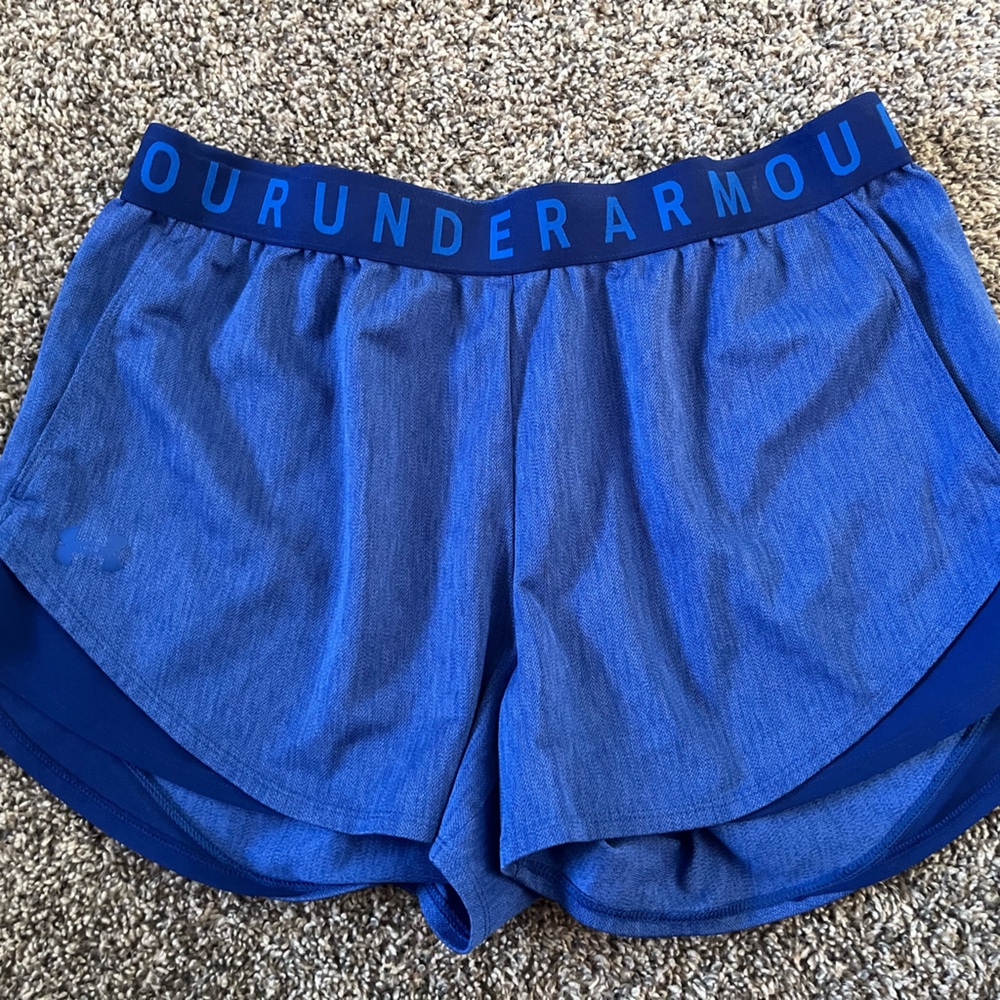 LG Women's Athletic Blue Shorts under Armour